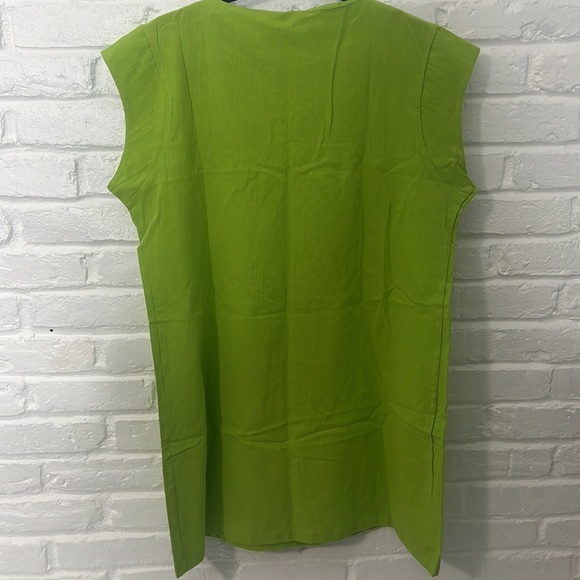 Women's Fashion Loose Lady Casual Cotton Pure Color Turtleneck Collar Dress - Picture 6 of 8